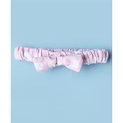Babyhug Disney Single Jersey Knit Frock with Inner Tee and Headband with Half Sleeves and Marie Graphic - Pink