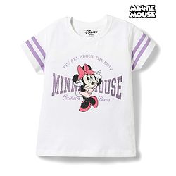 Babyhug Disney 100% Cotton Knit Half Sleeves T-Shirt & Shorts Set With Minnie Mouse Graphics - Multicolor