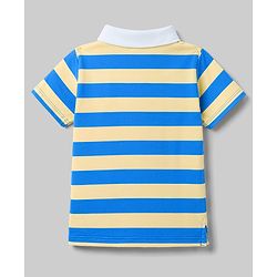 Babyhug Cotton Knit Polo Tee with Graphics Multi Color 12-18 Months