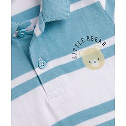 Babyhug Cotton Knit Polo T-Shirt Half Sleeves with Graphics Multi Color 6-9 Months
