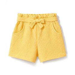 Babyhug Cotton Woven Sleeveless Top & Shorts Set With Floral Embroidery - Yellow