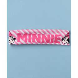 Babyhug Disney Interlock Knit Half Sleeves Onesie With Minnie Mouse Graphic & Headband - White