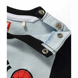 Babyhug Marvel Cotton Knit T-Shirt with Spiderman Graphic Half Sleeves Round Neck Multi Color 3-6 Months