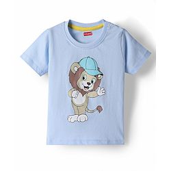 Babyhug Cotton Knit T-Shirts Half Sleeves Graphic Multi Color 6-9 Months Pack of 3