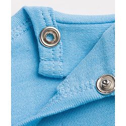 Babyhug 100% Cotton Interlock Knit Half Sleeves Romper Animal Face Print Pack of 2 - Blue