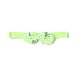 Babyhug 100% Cotton Interlock Knit Frill Sleeves Romper & Head Band With Bunny & Floral Print - Light Green