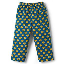 Babyhug Cotton Woven Front Open Half Sleeves Cub Face Printed Shirt & Pyjama Night Suit - Blue