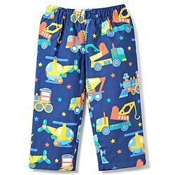 Babyhug Cotton Woven Half Sleeves Shirt & Pyjama Co-ord Night Suit with Vehicle Print - Navy Blue