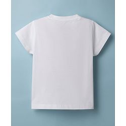 Babyhug Disney Single Jersey Knit Half Sleeves T-shirt & Shorts Night Suit With Minnie Mouse Graphic - White