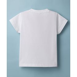 Babyhug Disney Single Jersey Knit Half Sleeves T-shirt & Shorts Night Suit With Minnie Mouse Graphic - White