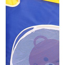 Babyhug Playpen & Play Yard- Blue| 150 x 180 cm Large Play Area| Zipper Door & Toy Pouch| Foldable Indoor & Outdoor Playpen| Safe & Sturdy| for 0-5 Years Boys & Girls| Easy to Assemble