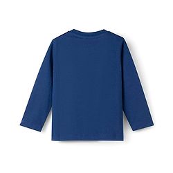Babyhug Disney Single Jersey Knit Full Sleeves T-Shirt & Pyjama Night Suit With Mickey Mouse Graphics - Navy Blue