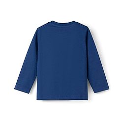 Babyhug Disney Single Jersey Knit Full Sleeves T-Shirt & Pyjama Night Suit With Mickey Mouse Graphics - Navy Blue