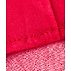 Babyhug Mesh Woven Sleeveless Party Dress with Frill Detailing - Red