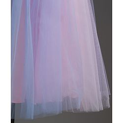Babyhug Mesh Woven Sleeveless Fit & Flare Party Dress With Frill Detailing - Multicolor