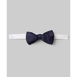 Babyhug Knit Full Sleeves 3 Piece Party Suit With Bow & Cap - Navy Blue