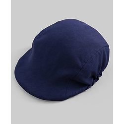 Babyhug Knit Full Sleeves 3 Piece Party Suit With Bow & Cap - Navy Blue