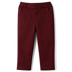 Babyhug Knit Full Sleeves Solid Shirt & Trouser with Bow & Cap - Wine