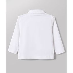 Babyhug Knit Full Sleeves Solid Shirt & Trouser with Bow & Cap - Wine