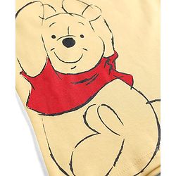 Babyhug Disney 100% Cotton Knit Half Sleeves T-Shirt & Shorts Set With Winnie The Pooh Graphics - Yellow