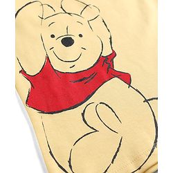 Babyhug Disney 100% Cotton Knit Half Sleeves T-Shirt & Shorts Set With Winnie The Pooh Graphics - Yellow