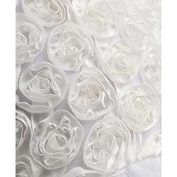 Babyhug Mesh Woven Sleeveless Party Dress with Corsage - White