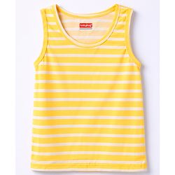 Babyhug 100% Single Jersey Knit Sleeveless Striped Vests - Multicolor
