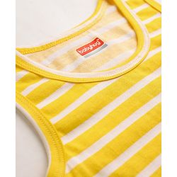 Babyhug 100% Single Jersey Knit Sleeveless Striped Vests - Multicolor