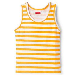 Babyhug 100% Cotton Knit Sleeveless Striped Sando Vest - Multicolor