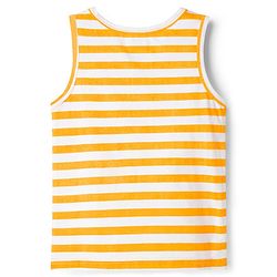 Babyhug 100% Cotton Knit Sleeveless Striped Sando Vest - Multicolor