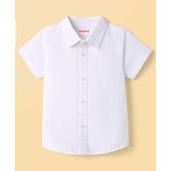 Babyhug Cotton Woven Half Sleeves Shirt & Shorts With Jacket - Multicolor