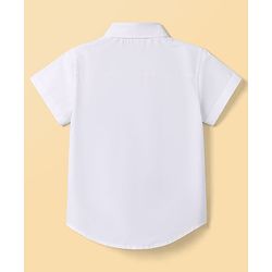 Babyhug Cotton Woven Half Sleeves Shirt & Shorts With Jacket - Multicolor