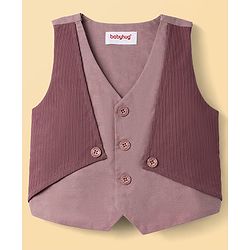 Babyhug Cotton Woven Half Sleeves Shirt & Shorts With Jacket - Multicolor