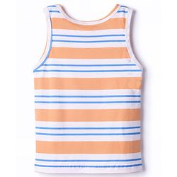 Babyhug 100% Cotton Knit Sleeveless Striped Sando - Multicolor