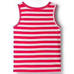 Babyhug 100% Cotton Single Jersey Knit Sleeveless Striped Vest - Red