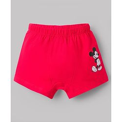 Babyhug Disney Single Jersey Knit Boxers With Mickey Mouse Graphics Pack of 3 - Multicolor