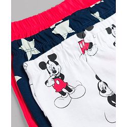 Babyhug Disney Single Jersey Knit Boxers With Mickey Mouse Graphics Pack of 3 - Multicolor