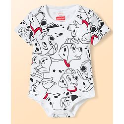 Babyhug Disney Interlock Knit Half Sleeves Onesies With 101 Dalmatian Graphic Pack of 3 - Multicolor