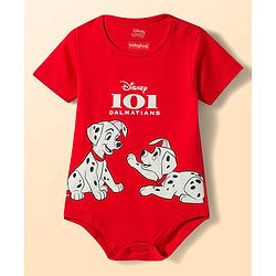 Babyhug Disney Interlock Knit Half Sleeves Onesies With 101 Dalmatian Graphic Pack of 3 - Multicolor