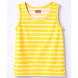 Babyhug 100% Single Jersey Knit Sleeveless Striped Sando  - Multicolor