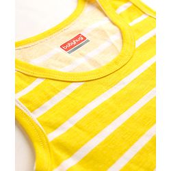Babyhug 100% Single Jersey Knit Sleeveless Striped Sando  - Multicolor