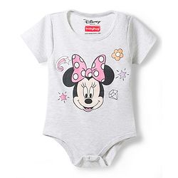 Babyhug Disney Interlock Knit Half Sleeves Onesies With Minnie Mouse Graphics Pack of 3 - Multicolor