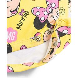 Babyhug Disney Interlock Knit Half Sleeves Onesies With Minnie Mouse Graphics Pack of 3 - Multicolor