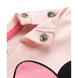 Babyhug Disney Single Jersey Knit Half Sleeves T-Shirt & Shorts Night Suit with Minnie Mouse Print - Pink