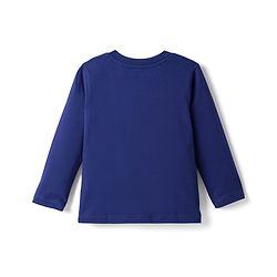 Babyhug Marvel Single Jersey Knit Full Sleeves T-Shirt & Pyjama Night-Suit With Avengers Graphics - Blue