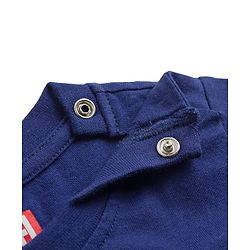 Babyhug Marvel Single Jersey Knit Full Sleeves T-Shirt & Pyjama Night-Suit With Avengers Graphics - Blue