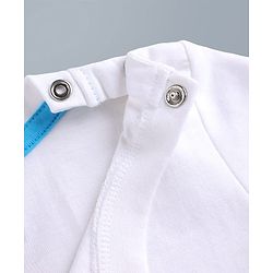 Babyhug Disney Single Jersey Knit Half T-Shirt With Front & Back Winnie The Pooh Graphic - White