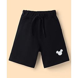 Babyhug Disney Single Jersey Knit Half Sleeves T-Shirt & Shorts Set With Mickey Mouse Graphics - Multicolor