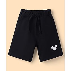 Babyhug Disney Single Jersey Knit Half Sleeves T-Shirt & Shorts Set With Mickey Mouse Graphics - Multicolor
