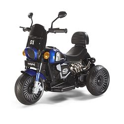 Babyhug Three Wheel Battery Operated Ride On Bike with Music & Lights - Black Red| Foot Pedal Accelerator| Forward & Reverse Drive| Rechargeable Battery| 2 to 6 Years| Aux Music| easy to Assemble